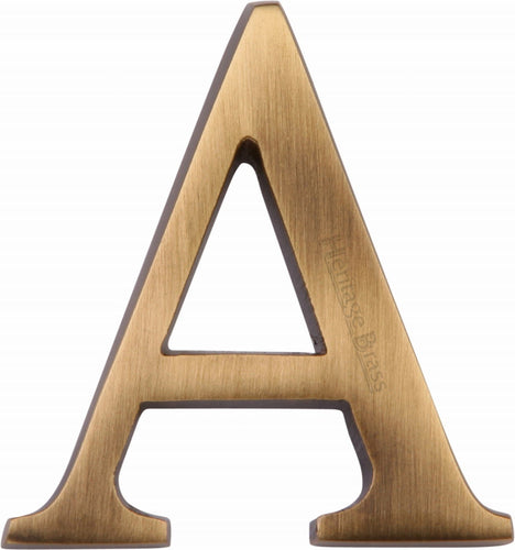 Heritage Brass Alphabet A Pin Fix 51mm (2