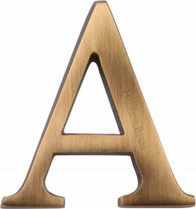Heritage Brass Alphabet A Pin Fix 51mm (2")