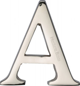 Heritage Brass Alphabet A Pin Fix 51mm (2")