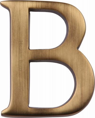 Heritage Brass Alphabet B Pin Fix 51mm (2