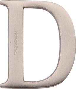 Heritage Brass Alphabet D Pin Fix 51mm (2")