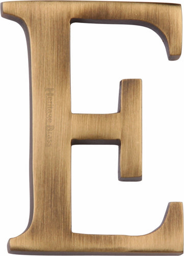 Heritage Brass Alphabet E Pin Fix 51mm (2