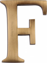 Load image into Gallery viewer, Heritage Brass Alphabet F Pin Fix 51mm (2&quot;)