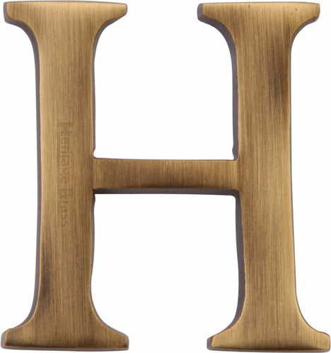 Heritage Brass Alphabet H Pin Fix 51mm (2