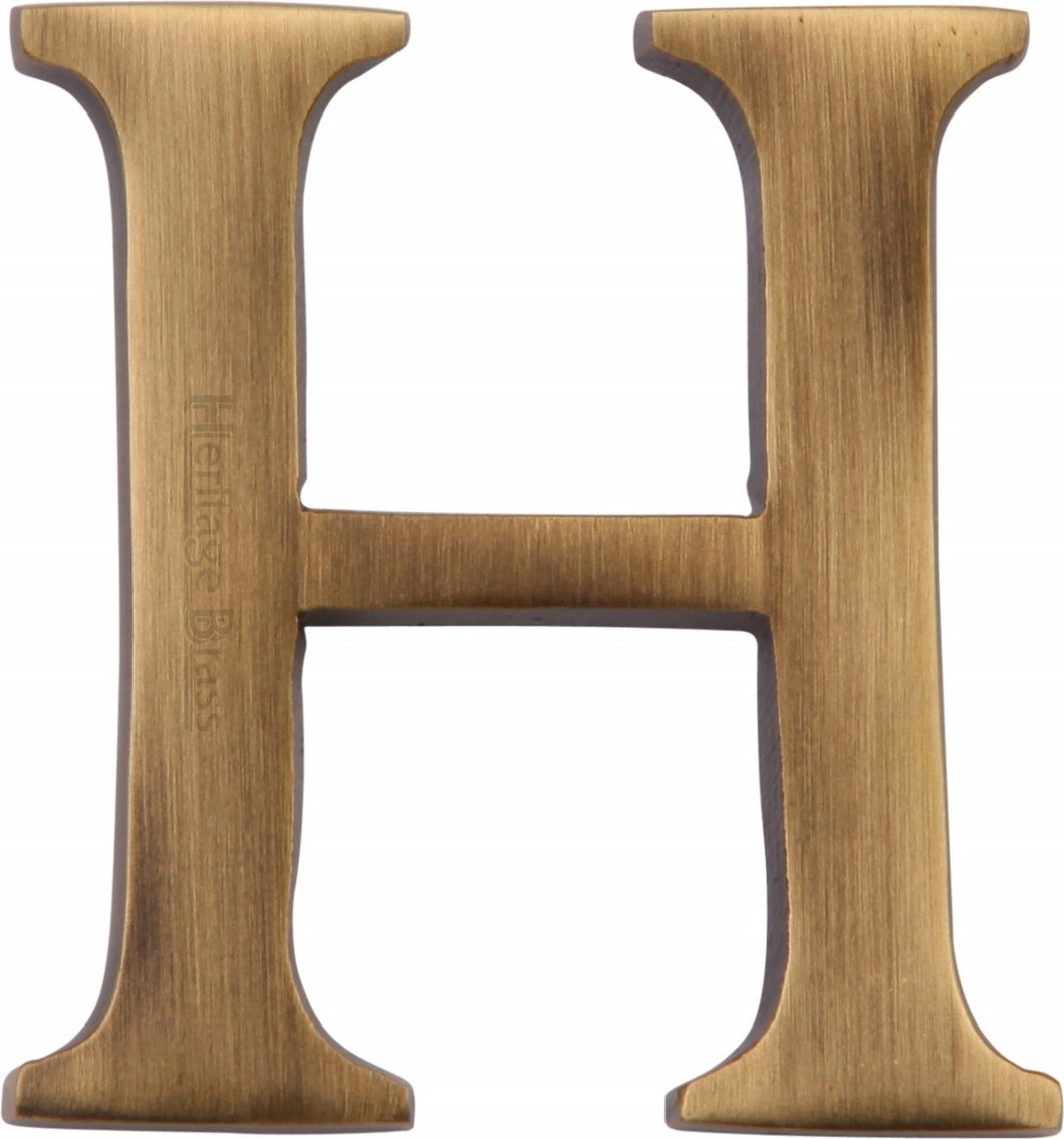 Heritage Brass Alphabet H Pin Fix 51mm (2