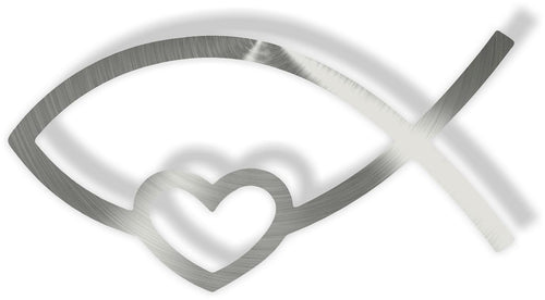 Christian Fish Heart CS#5043