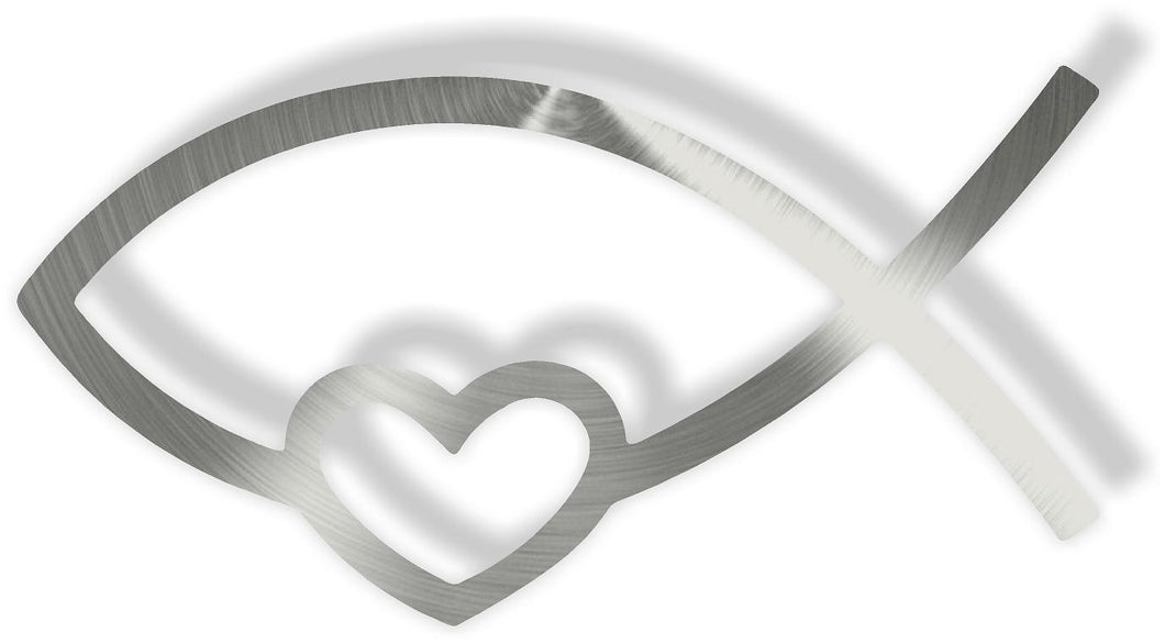 Christian Fish Heart CS#5043