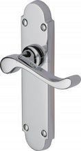 Load image into Gallery viewer, Heritage Brass Door Handle Lever Latch Savoy Design