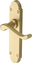 Load image into Gallery viewer, Heritage Brass Door Handle Lever Latch Savoy Design