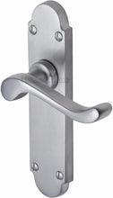Load image into Gallery viewer, Heritage Brass Door Handle Lever Latch Savoy Design