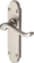 Load image into Gallery viewer, Heritage Brass Door Handle Lever Latch Savoy Design