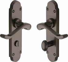 Load image into Gallery viewer, Heritage Brass Door Handle for Bathroom Savoy Design