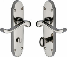 Load image into Gallery viewer, Heritage Brass Door Handle for Bathroom Savoy Design