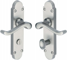 Load image into Gallery viewer, Heritage Brass Door Handle for Bathroom Savoy Design