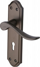 Load image into Gallery viewer, Heritage Brass Door Handle Lever Lock Sandown Design