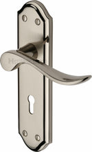 Load image into Gallery viewer, Heritage Brass Door Handle Lever Lock Sandown Design