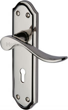 Load image into Gallery viewer, Heritage Brass Door Handle Lever Lock Sandown Design
