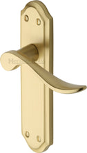Load image into Gallery viewer, Heritage Brass Door Handle Lever Latch Sandown Design