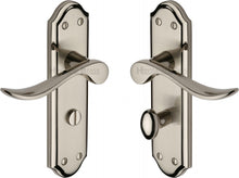 Load image into Gallery viewer, Heritage Brass Door Handle for Bathroom Sandown Design