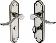 Load image into Gallery viewer, Heritage Brass Door Handle for Bathroom Sandown Design