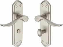 Load image into Gallery viewer, Heritage Brass Door Handle for Bathroom Sandown Design