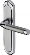 Load image into Gallery viewer, Heritage Brass Door Handle Lever Latch Saturn Design
