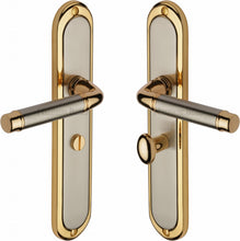 Load image into Gallery viewer, Heritage Brass Door Handle for Bathroom Saturn Long Design