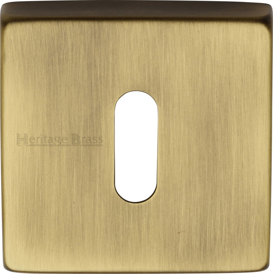 Heritage Brass Key Escutcheon Square
