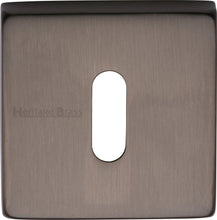 Load image into Gallery viewer, Heritage Brass Key Escutcheon Square