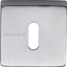 Load image into Gallery viewer, Heritage Brass Key Escutcheon Square
