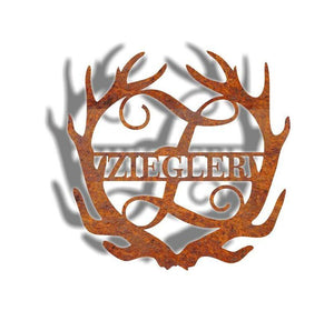 Script Antler Monogram