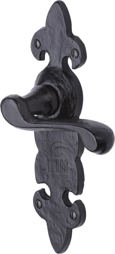 The Tudor Door Handle Lever Latch Fleur de Lys Design