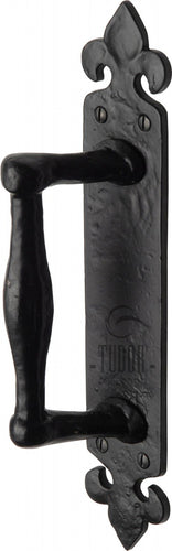 The Tudor Door Pull Handle on Plate Offset