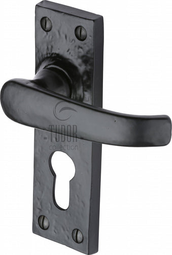 The Tudor Door Handle for Euro Profile Plate Windsor Design