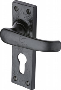 The Tudor Door Handle for Euro Profile Plate Windsor Design