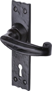 The Tudor Door Handle Lever Lock Wellington Design