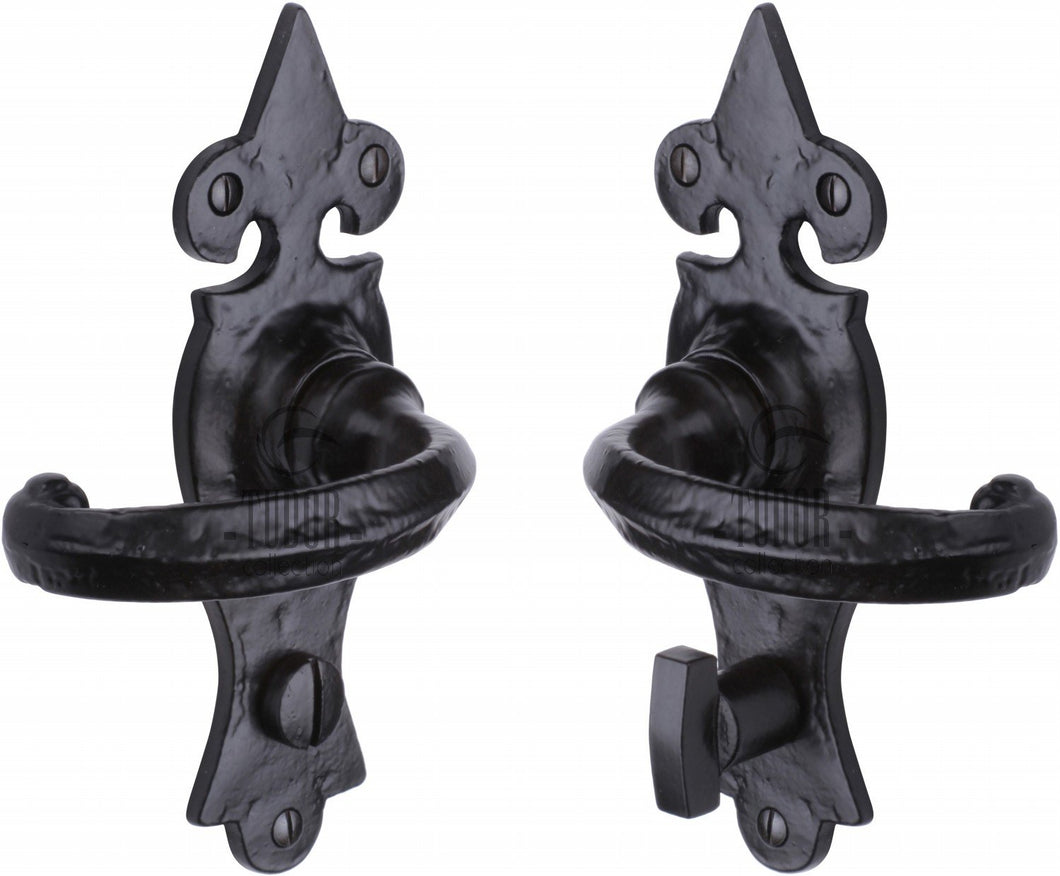The Tudor Door Handle for Bathroom Wroxeter Design