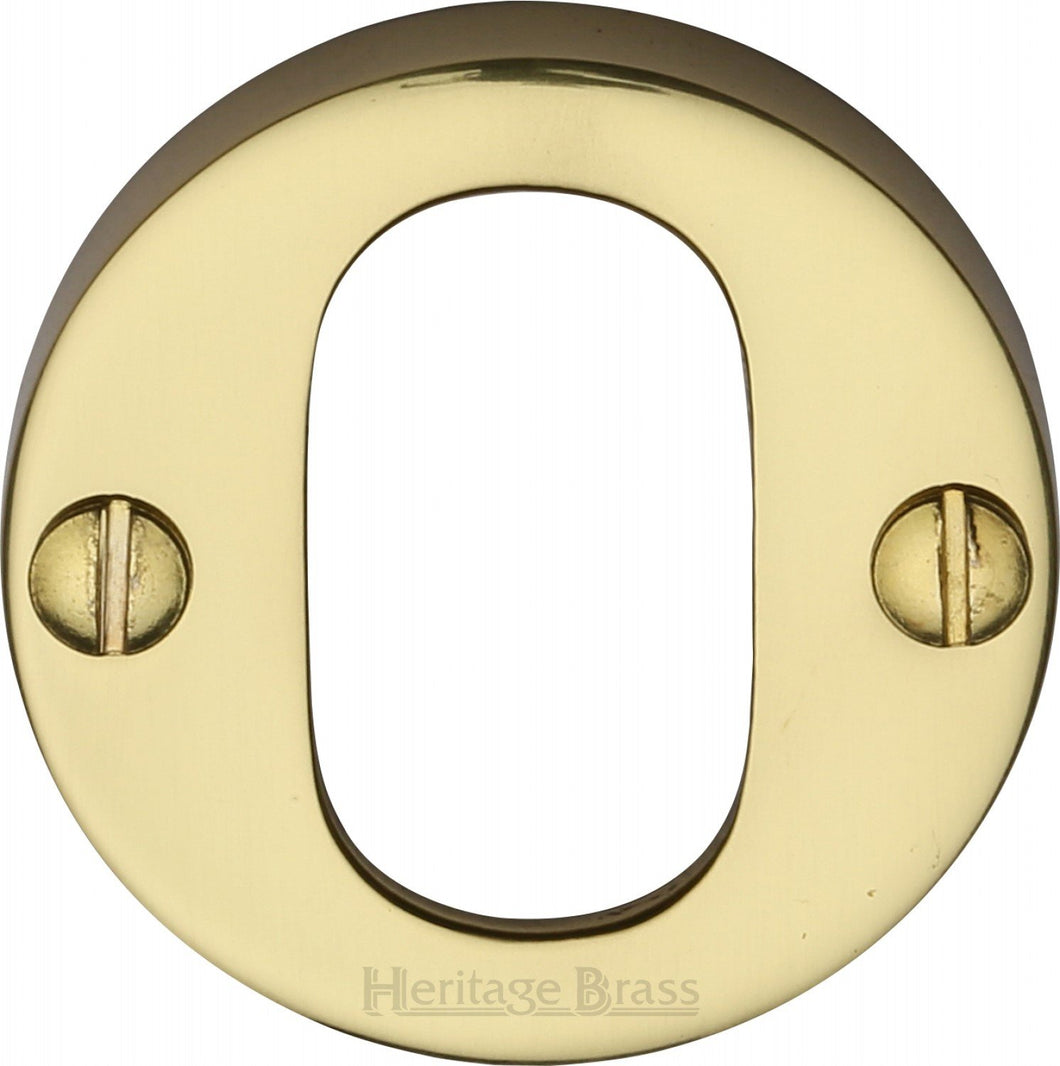 Heritage Brass Oval Profile Cylinder Escutcheon