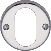 Load image into Gallery viewer, Heritage Brass Oval Profile Cylinder Escutcheon