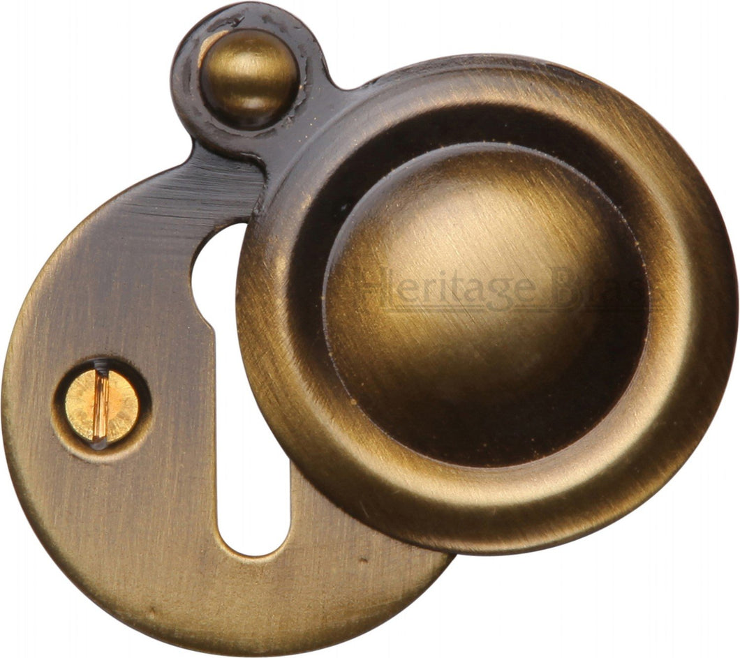 Heritage Brass Covered Keyhole Round