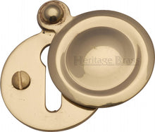 Load image into Gallery viewer, Heritage Brass Covered Keyhole Round