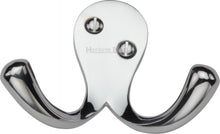 Load image into Gallery viewer, Heritage Brass Double Coat Hook Antique finish