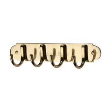 Load image into Gallery viewer, Heritage Brass Coat Hooks on Plate