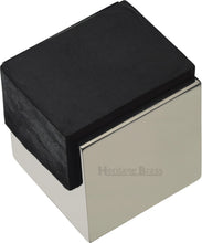 Load image into Gallery viewer, Heritage Brass Door Stop Square Floor Mounted Design
