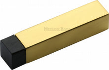 Load image into Gallery viewer, Heritage Brass Door Stop Square Wall Mounted Design