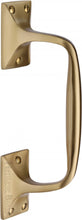 Load image into Gallery viewer, Heritage Brass Door Pull Handle Cranked Design 8&quot;
