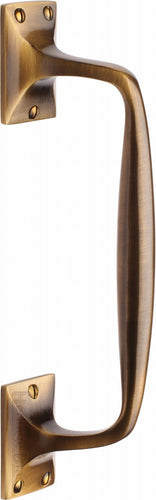 Heritage Brass Door Pull Handle Cranked Design 10