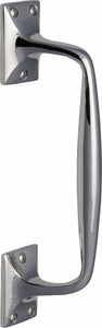 Heritage Brass Door Pull Handle Cranked Design 10"