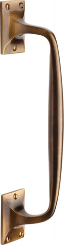 Heritage Brass Door Pull Handle Cranked Design 12