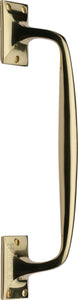 Heritage Brass Door Pull Handle Cranked Design 12"